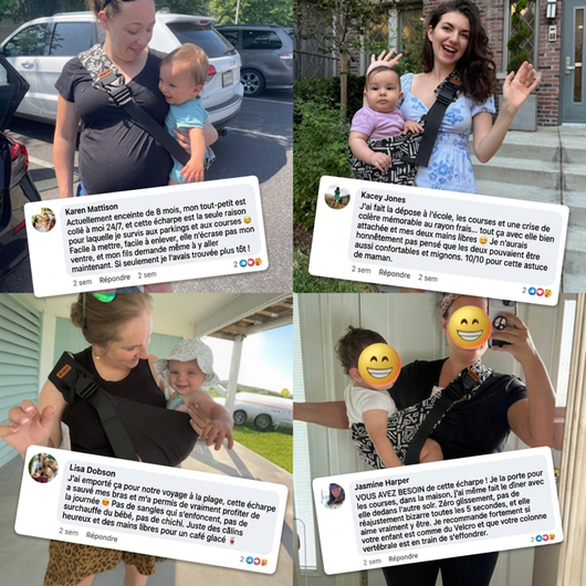 Ladona — Le Porte-Bébé qui Soulage ton Dos et te Rend la Liberté