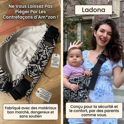 Ladona — Le Porte-Bébé qui Soulage ton Dos et te Rend la Liberté