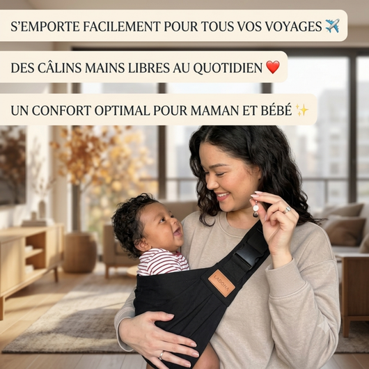 Ladona — Le Porte-Bébé qui Soulage ton Dos, te Rend tes Bras Libres et Garde ton Bébé Confortable.